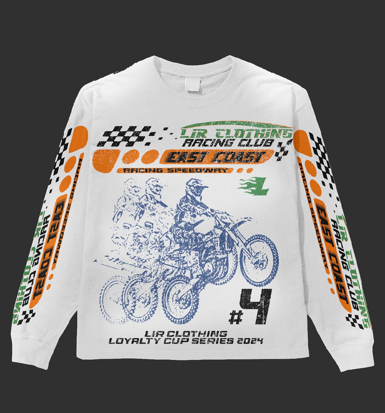 LIR Clothing Racing Club Long Sleeve Tee